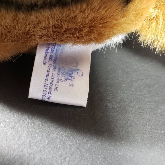 Vintage Toys R Us Tiger Cub Plush Soft Classics 1995 7 in Long w/ Neck Tush Tags - Picture 7 of 8